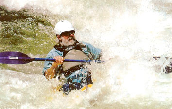Dick Miller kayaking